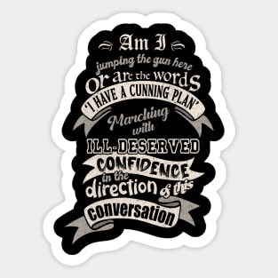 Cunning Plan Blackadder Sticker